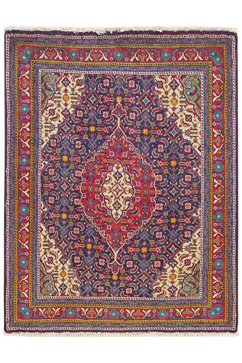 Sarough · Handgeknüpft – Blau, 85x65 cm