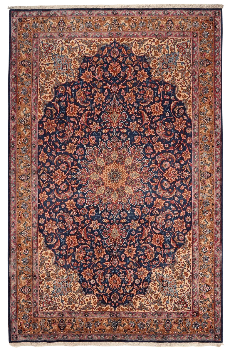 Moud · Handgeknüpft – Blau, 311x197 cm