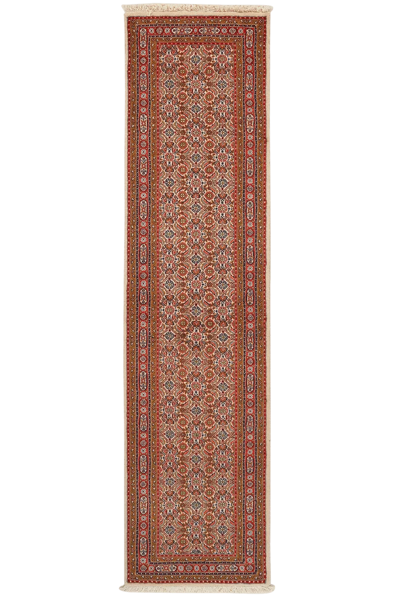 Moud Mahi · Handgeknüpft – Bunt, 195x49 cm