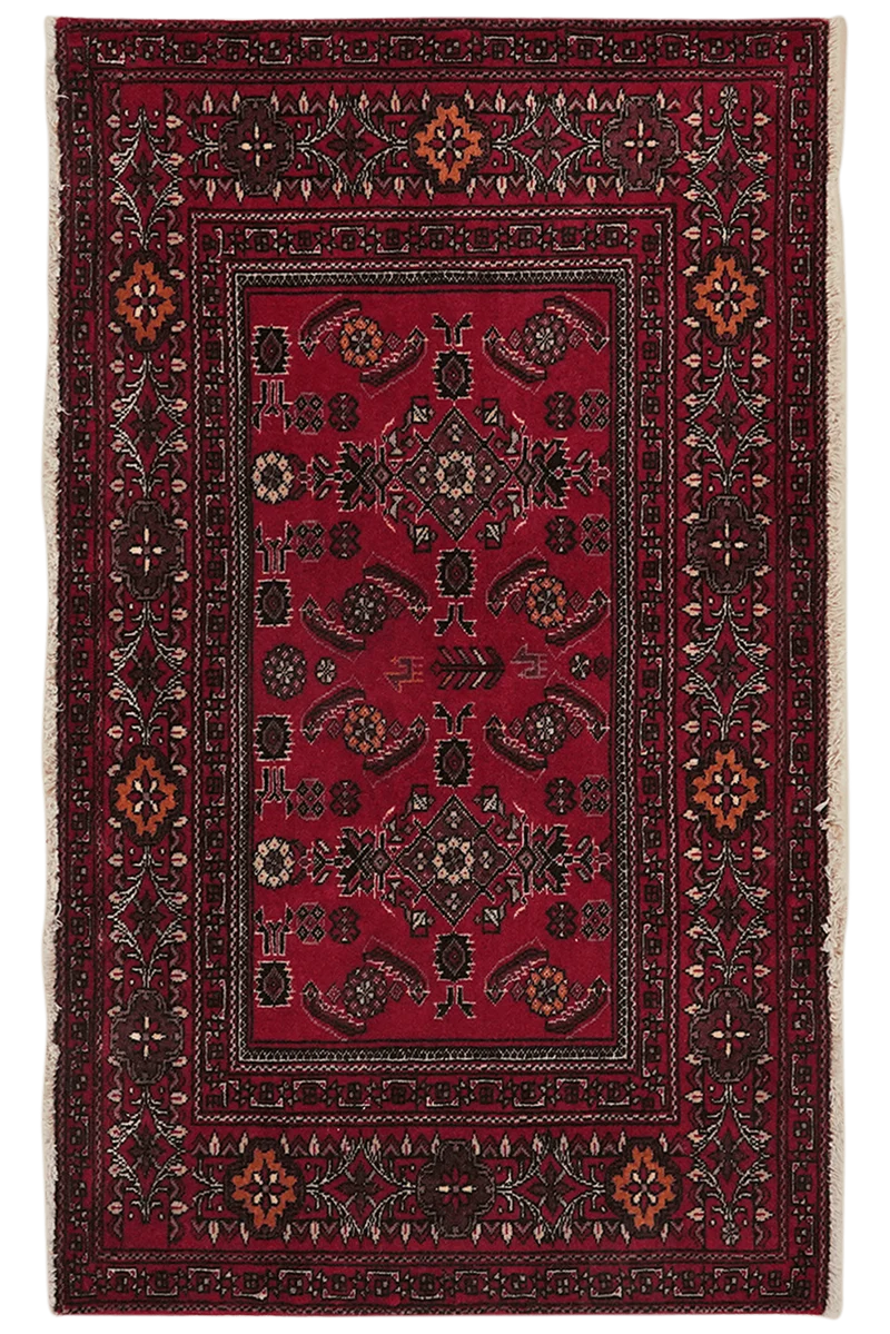 Turkman · Handgeknüpft – Rot, 67x118 cm