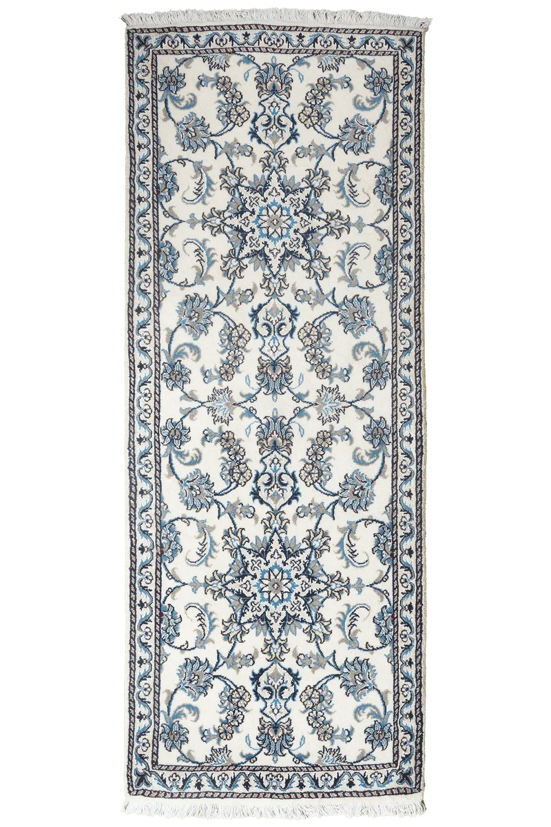 Nain 12La · Handgeknüpft – Beige, 203x77 cm