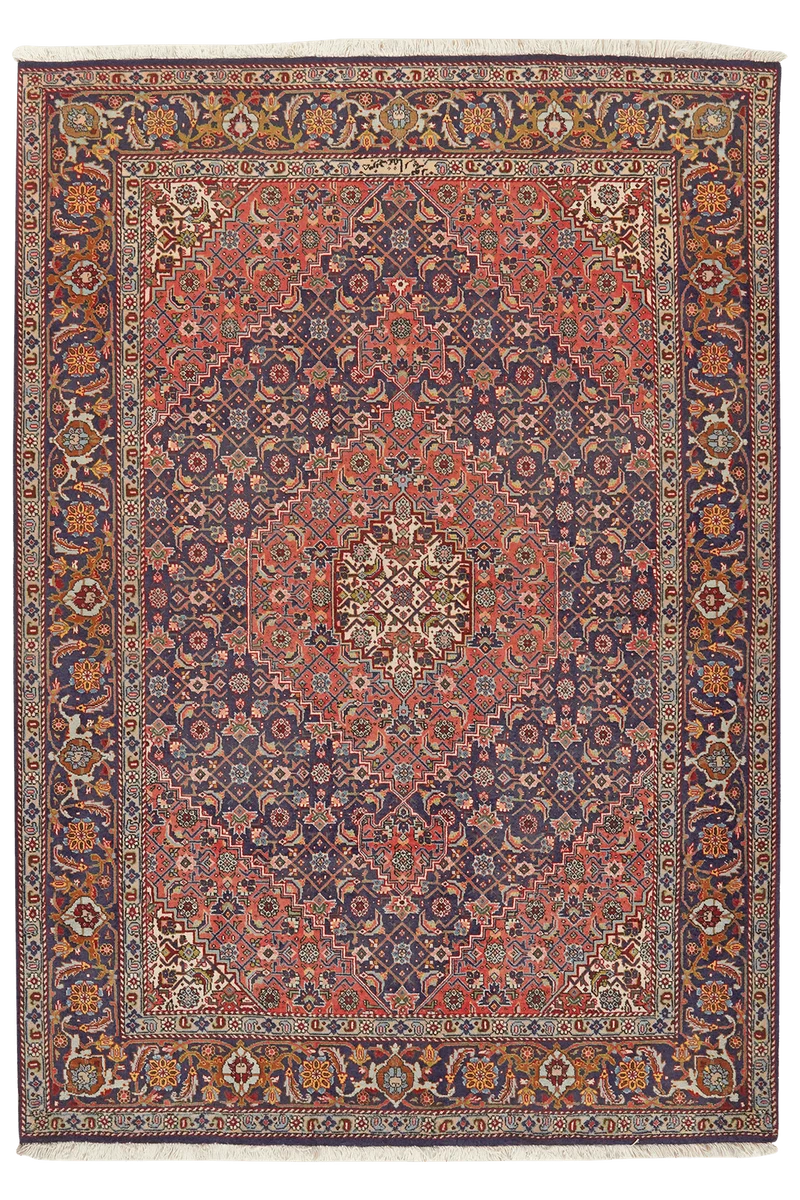 Tabriz Old · Handgeknüpft – Rot, 201x143 cm