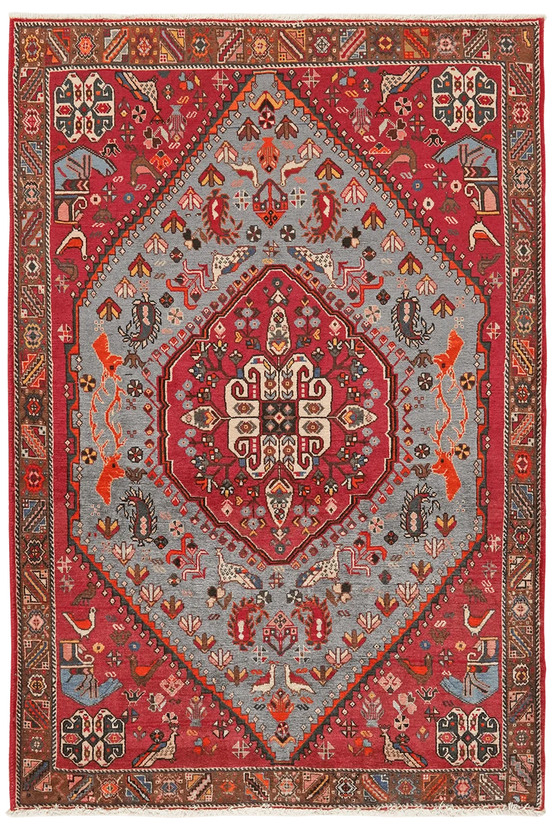 Kashkuli · Handgeknüpft – Blau, 154x104 cm