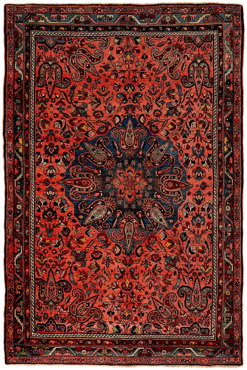 Bidjar · Handgeknüpft – Orange, 210x141 cm