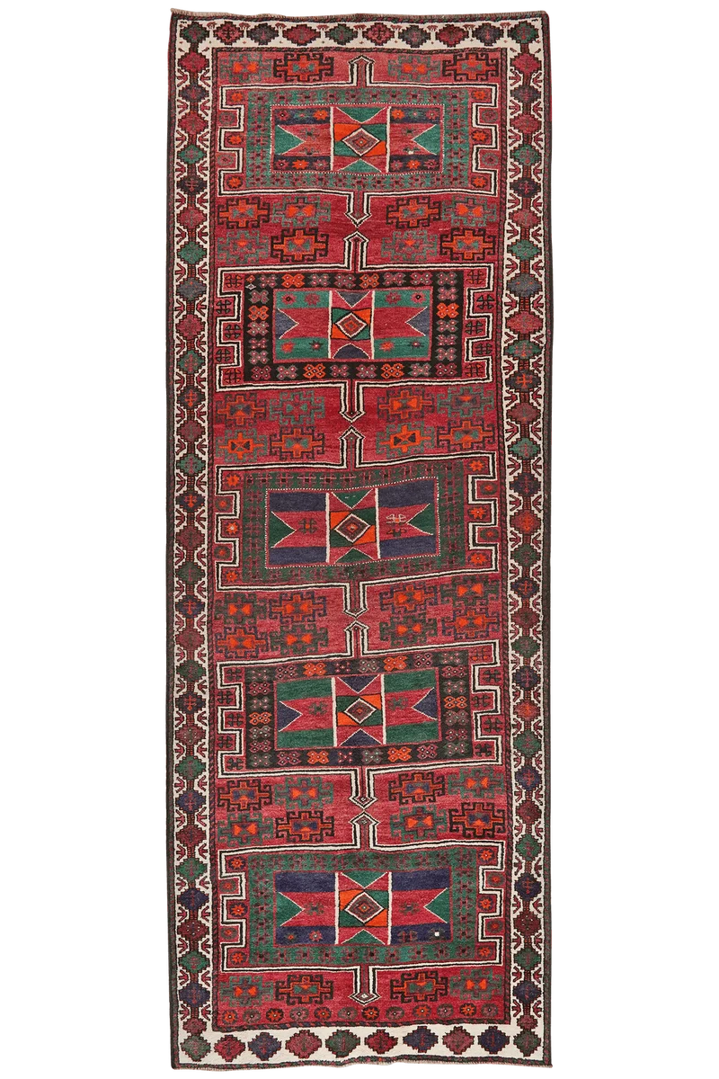 Kordibaf · Handgeknüpft – Bunt, 409x147 cm