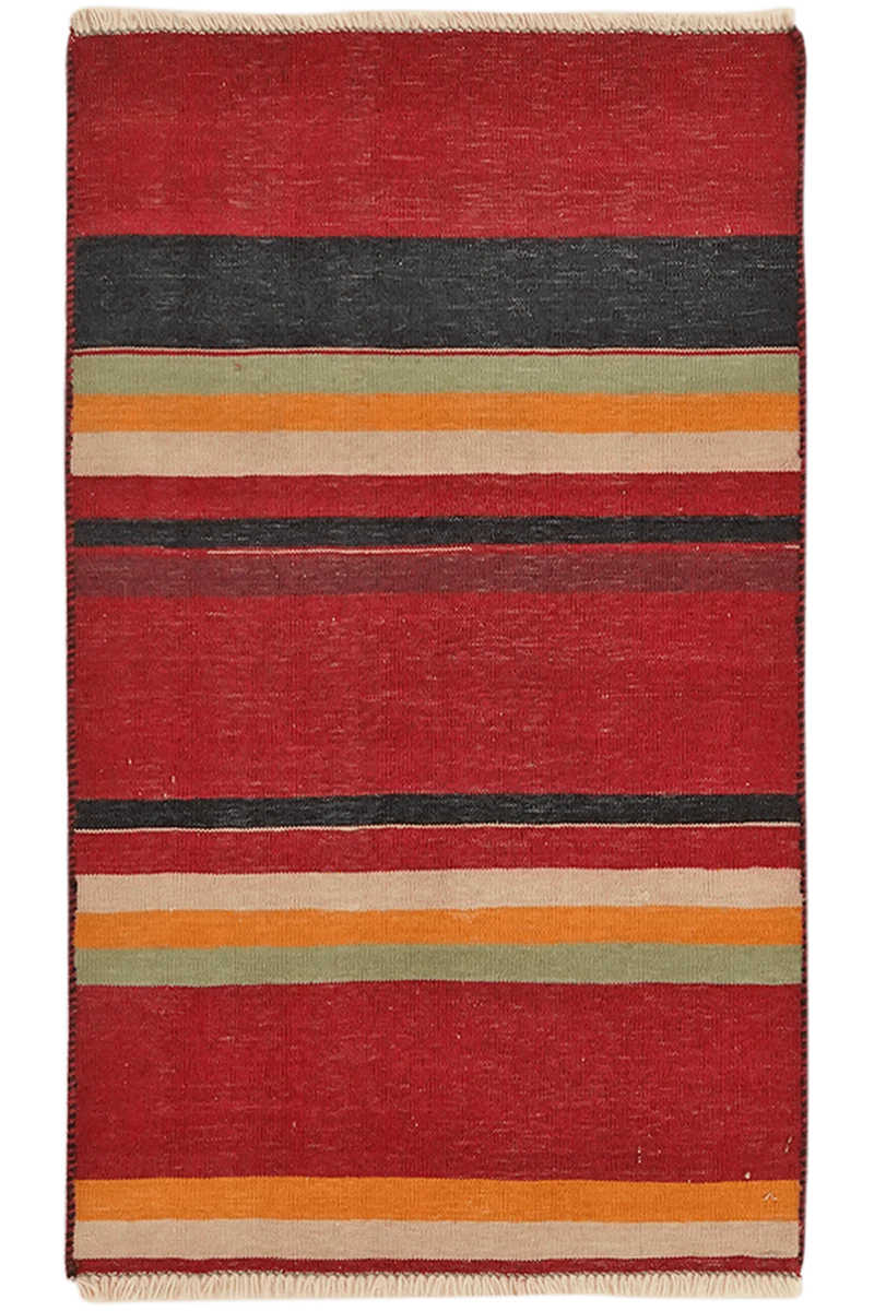 Kelim Afshar · Handgewebt – Bunt, 89x54 cm