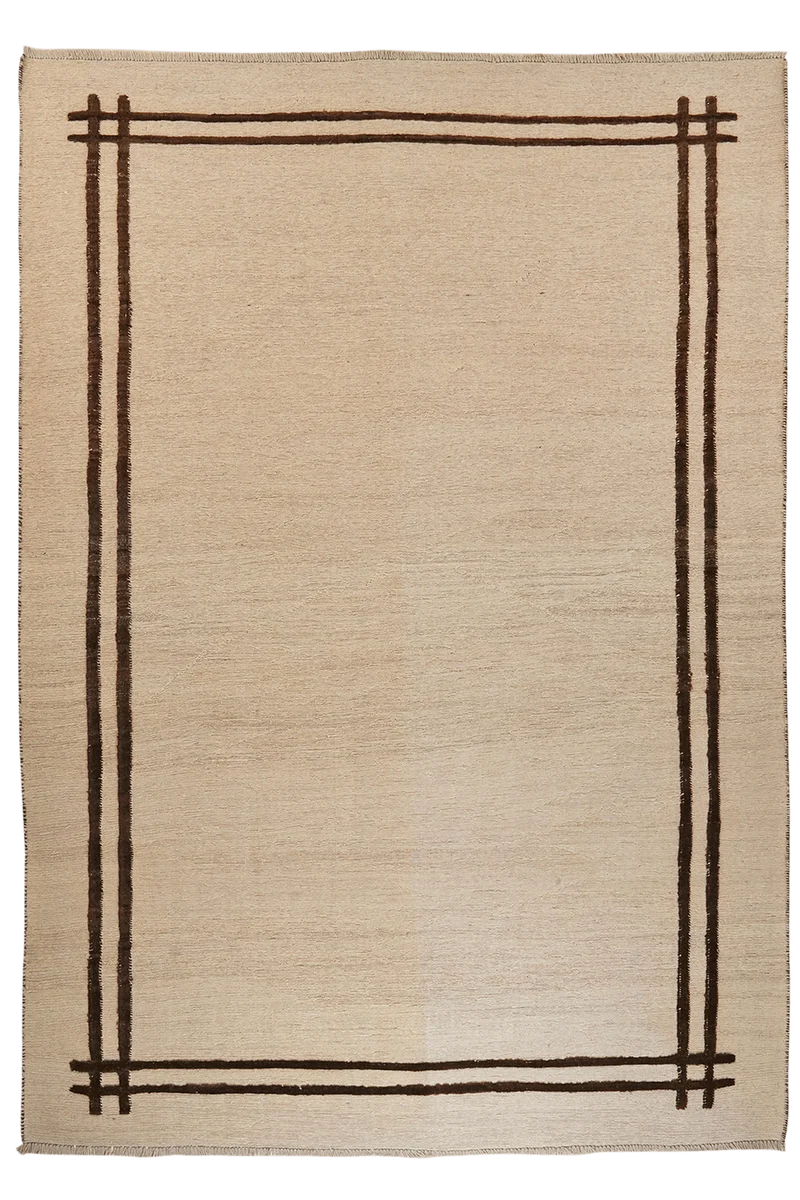 Kelim Gashgai · Handgewebt – Beige, 284x202 cm