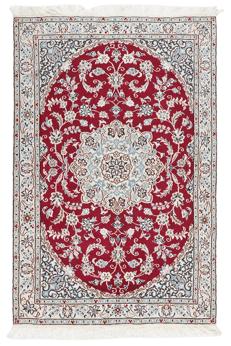 Nain 9La · Handgeknüpft – Rot, 149x98 cm