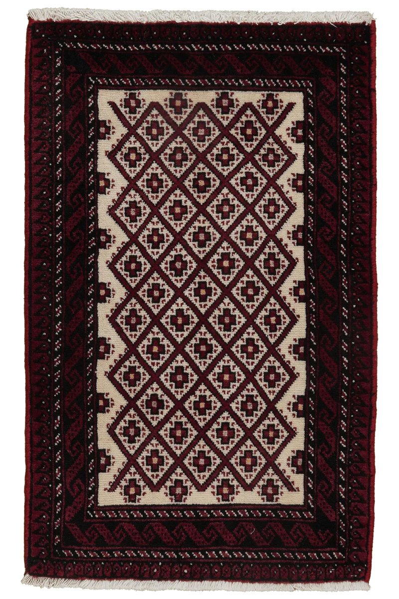 Belutch · Handgeknüpft – Beige, 93x59 cm