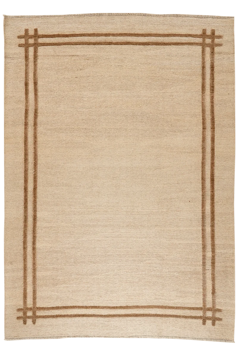 Kelim Gashgai · Handgewebt – Beige, 242x171 cm