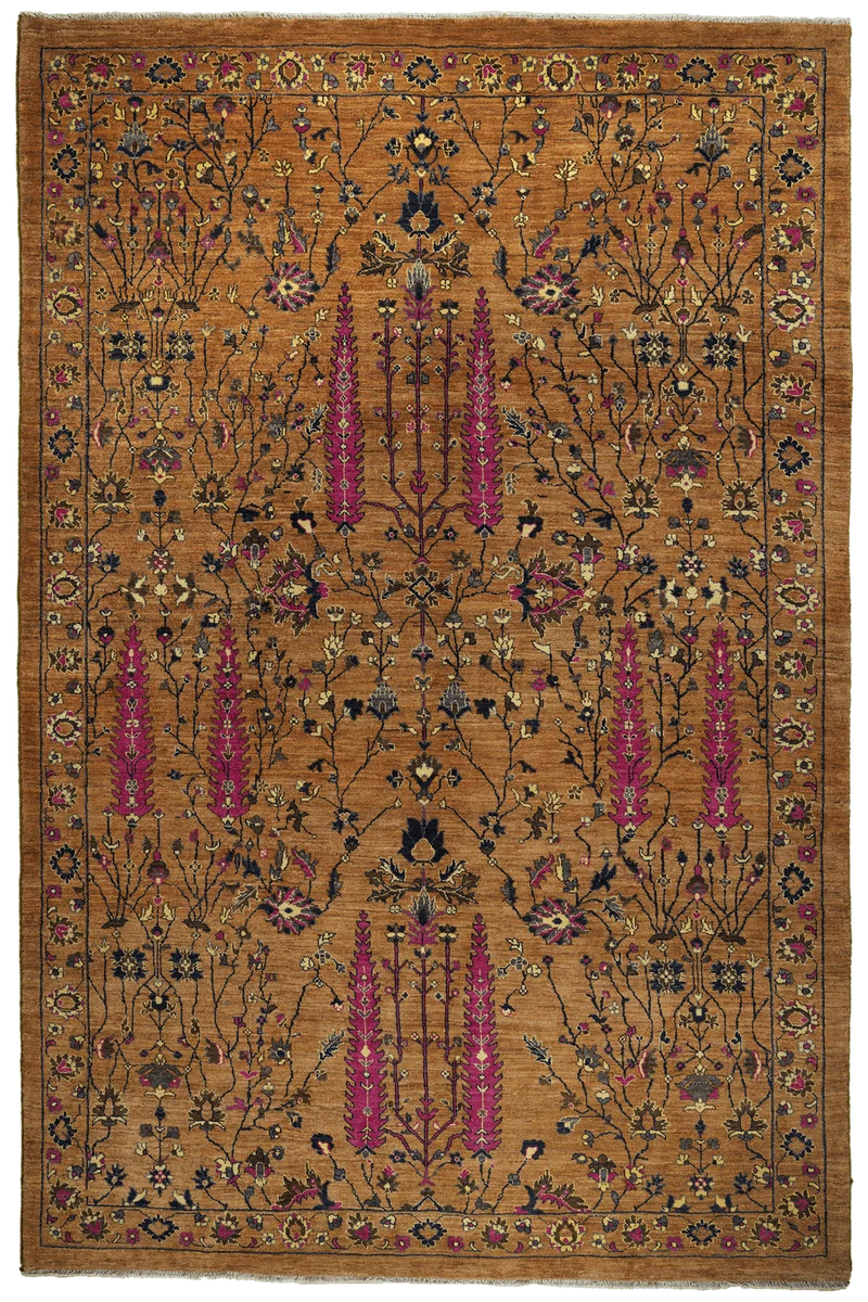 Rizbaf · Handgeknüpft – Braun, 303x199 cm
