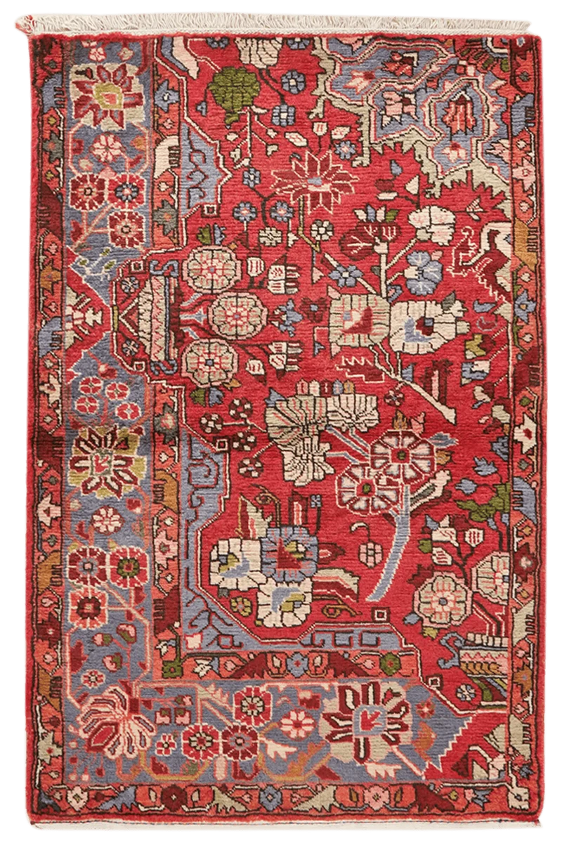 Nahavand · Handgeknüpft – Rot, 132x88 cm