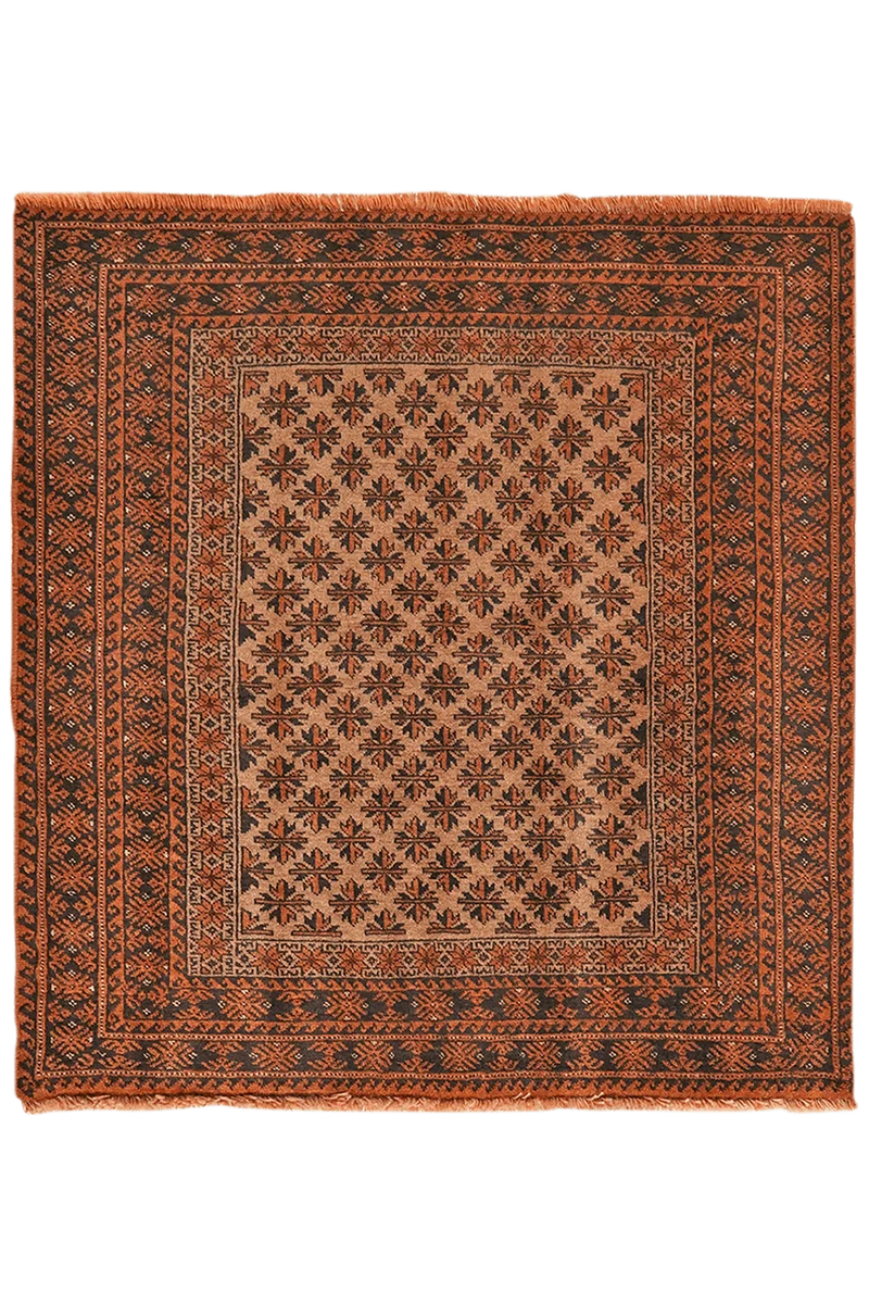 Belutch · Handgeknüpft – Braun, 101x97 cm