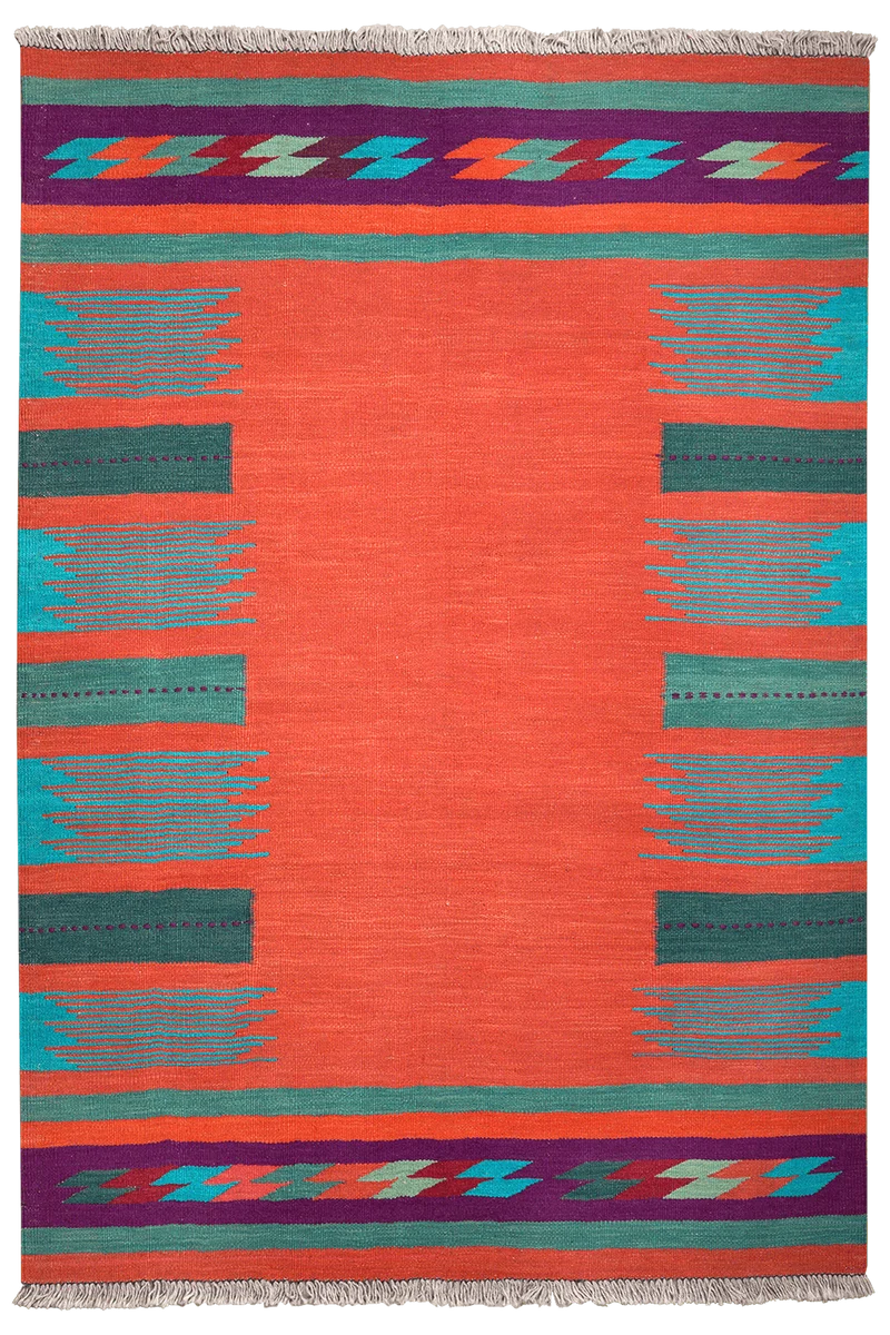 Kelim Gashgai · Handgewebt – Rot, 177x123 cm