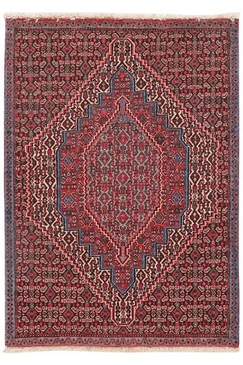 Senneh · Handgeknüpft – Beige, 96x69 cm
