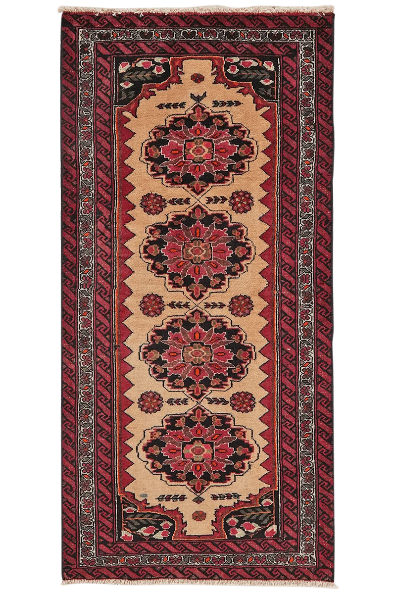 Belutch · Handgeknüpft – Beige, 135x68 cm