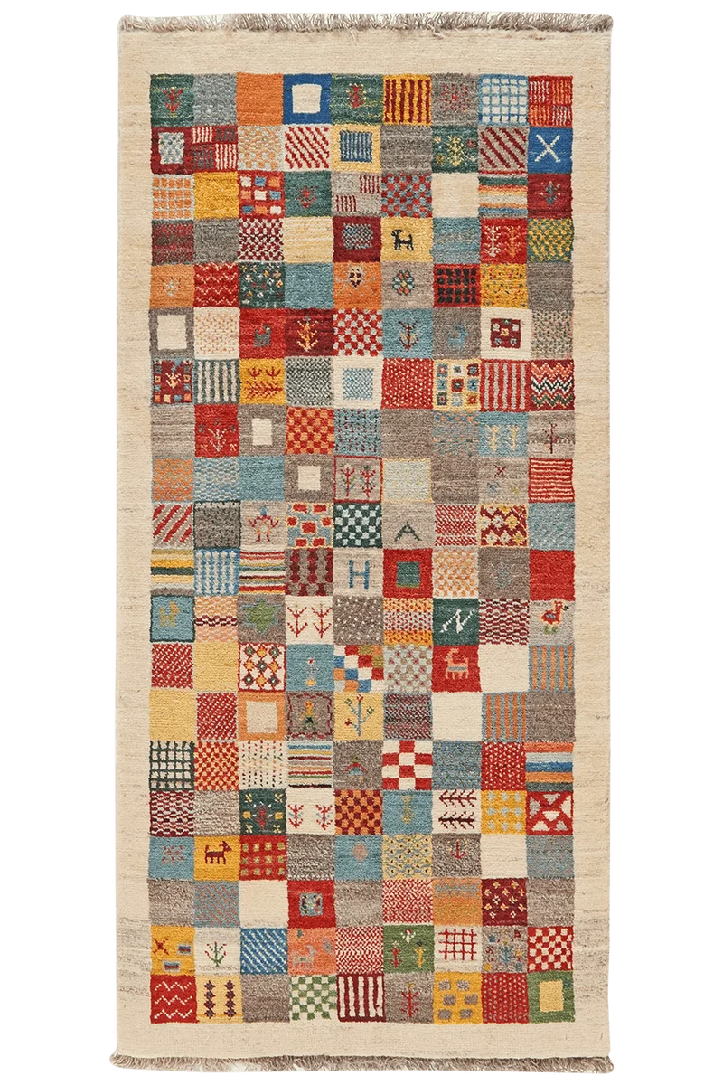 Gabbeh Sonnat · Handgeknüpft – Bunt, 170x81 cm