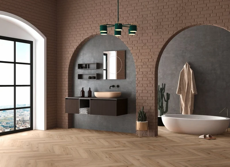 Klick Vinyl Fresh Oak Fischgrät Wien Repac mit Trittschall