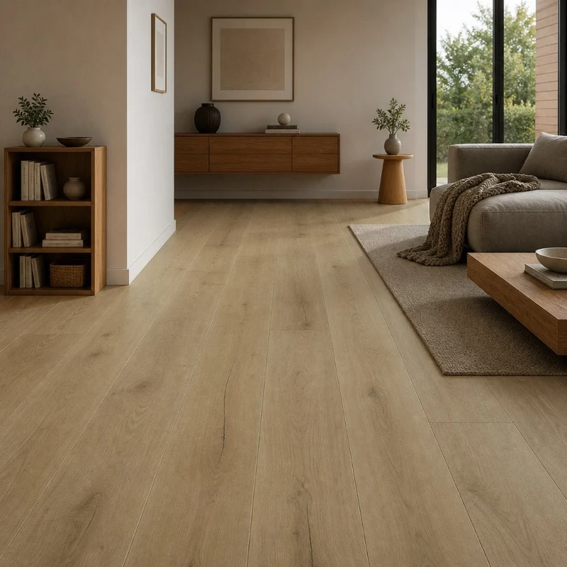 Klick Vinylboden Eiche Pla Landhausdiele mit Trittschall