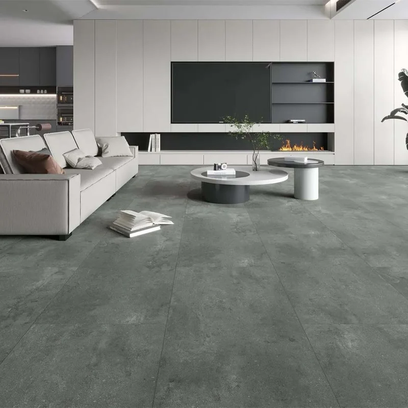 Klick Vinyl Fliesenoptik XL Grey Beton mit Trittschall