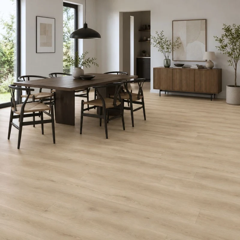 Klick Vinyl Eiche Holzoptik Natur Elva mit Trittschall