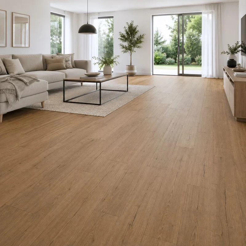 Klick Vinyl Eiche Fors Holzoptik mit Kork Trittschalldämmung