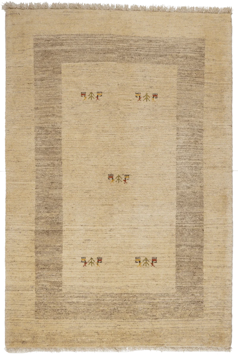 Gabbeh Sonnat · Handgeknüpft – Beige, 182x122 cm