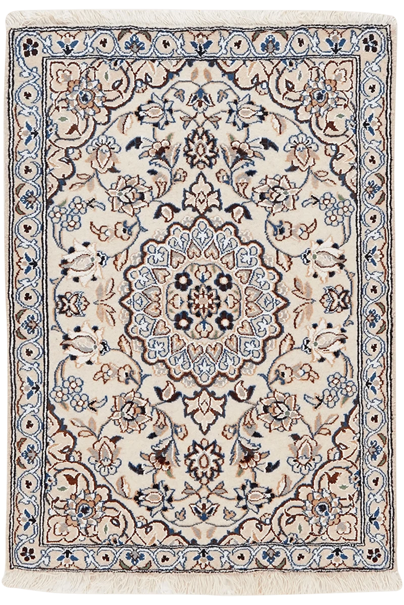 Nain 9La · Handgeknüpft – Beige, 97x69 cm