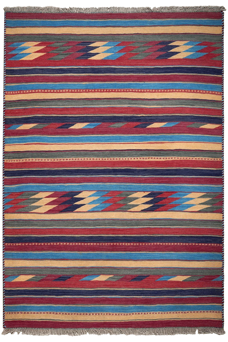 Kelim Gashgai · Handgewebt – Bunt, 179x123 cm