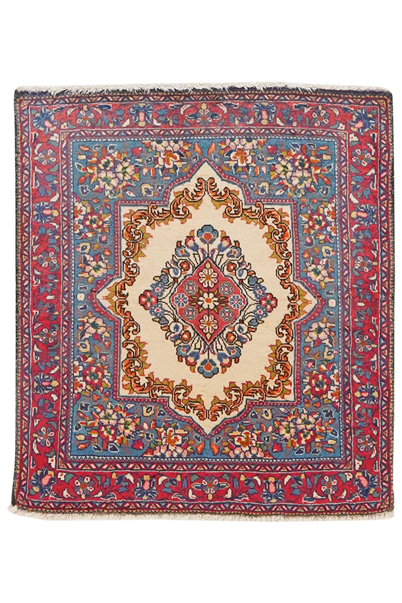 Sarough · Handgeknüpft – Beige, 75x65 cm
