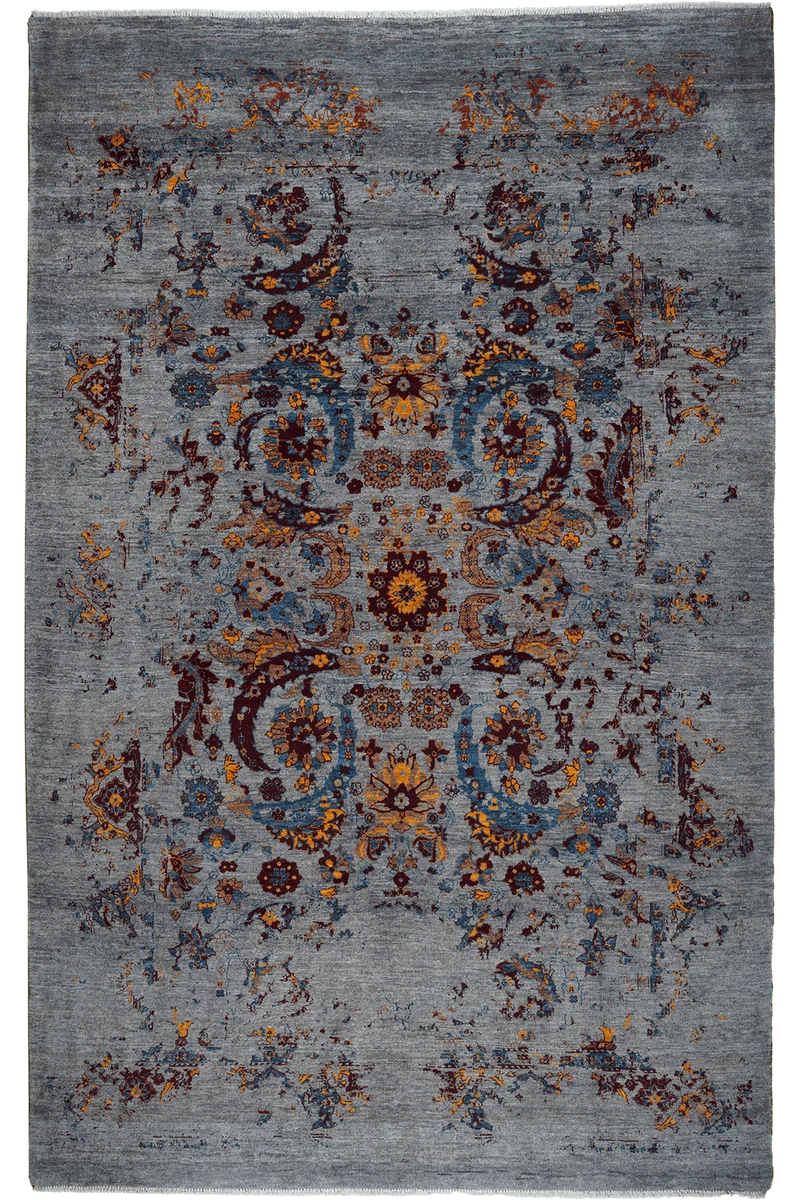 Rizbaf · Handgeknüpft – Blau, 292x193 cm