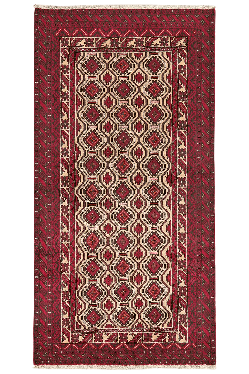 Belutch · Handgeknüpft – Beige, 191x99 cm