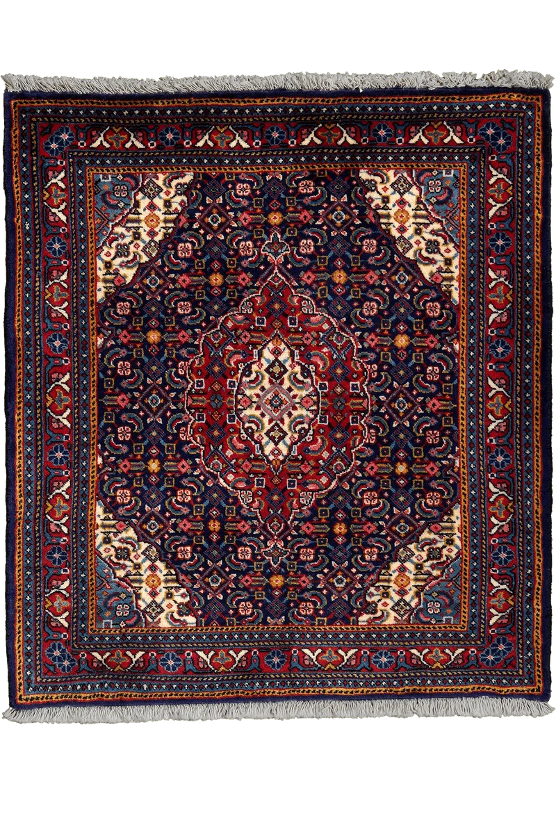Sarough · Handgeknüpft – Blau, 78x70 cm