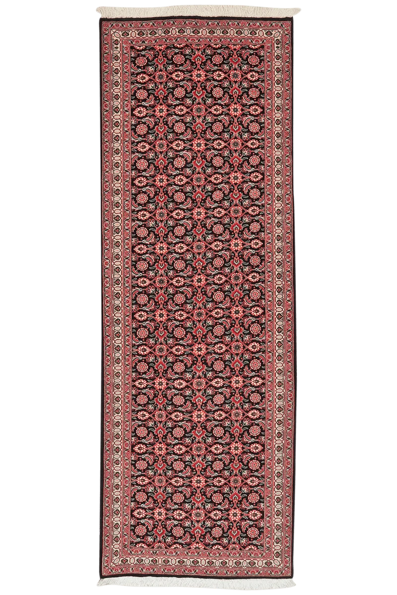 Tabriz 50 Raj · Handgeknüpft – Blau, 196x66 cm