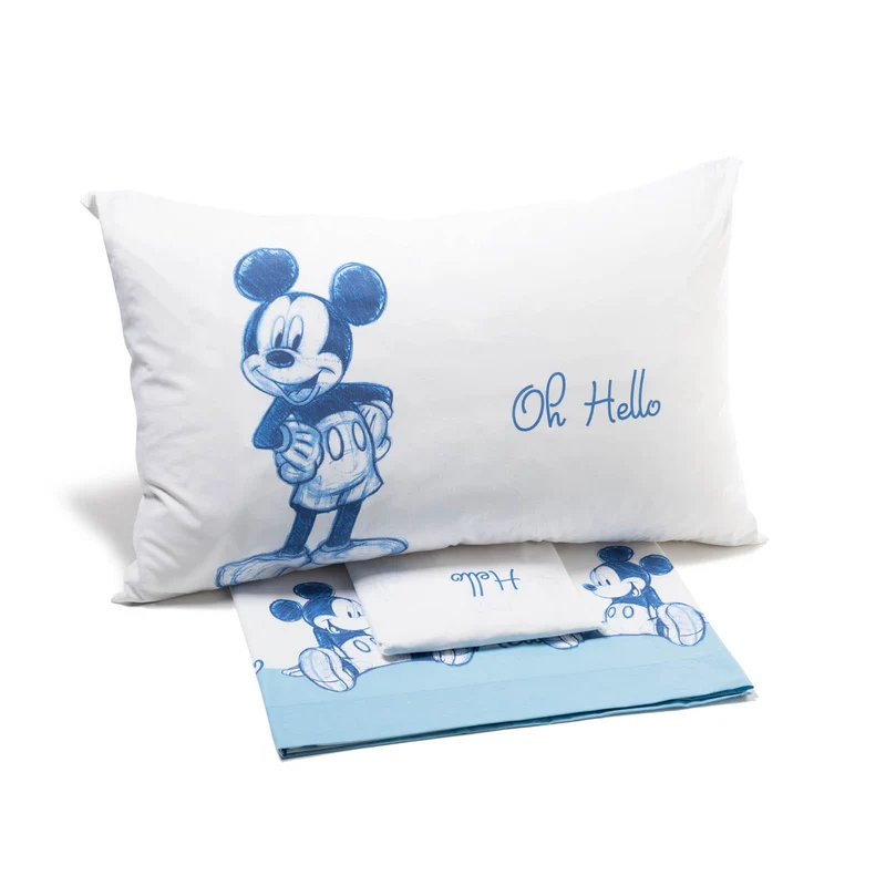 Completo Lenzuola in Cotone Mickey ok Cartoons Ragazza