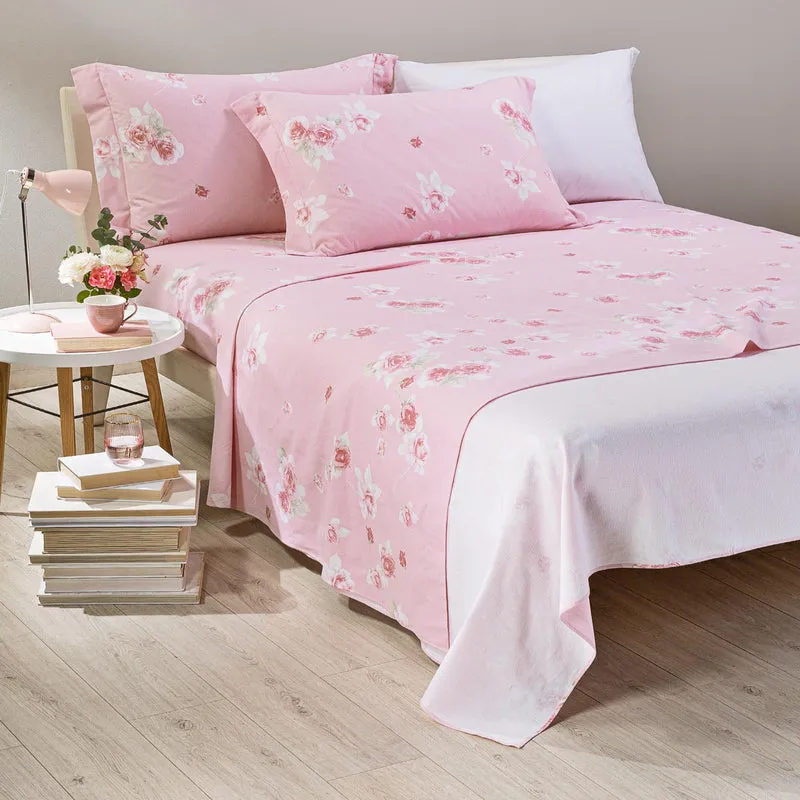 Completo Lenzuola floralstyle in Flanella
