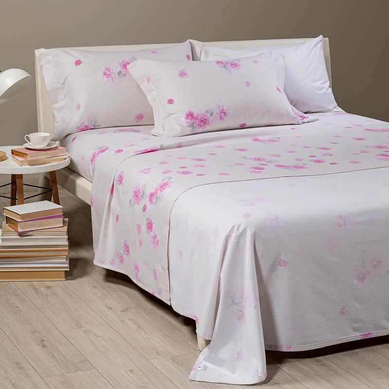 Completo Lenzuola floralstyle in Flanella