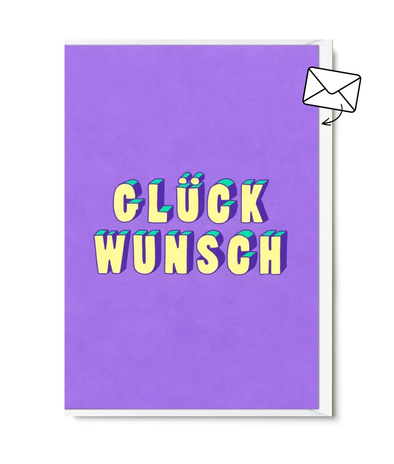 Grußkarte Glückwunsch