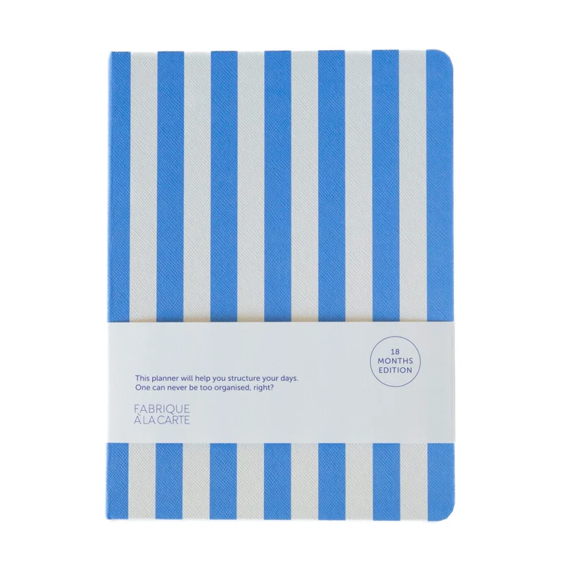 Terminplaner 2026/2027, 18 Monate, Stripes lavendelblau