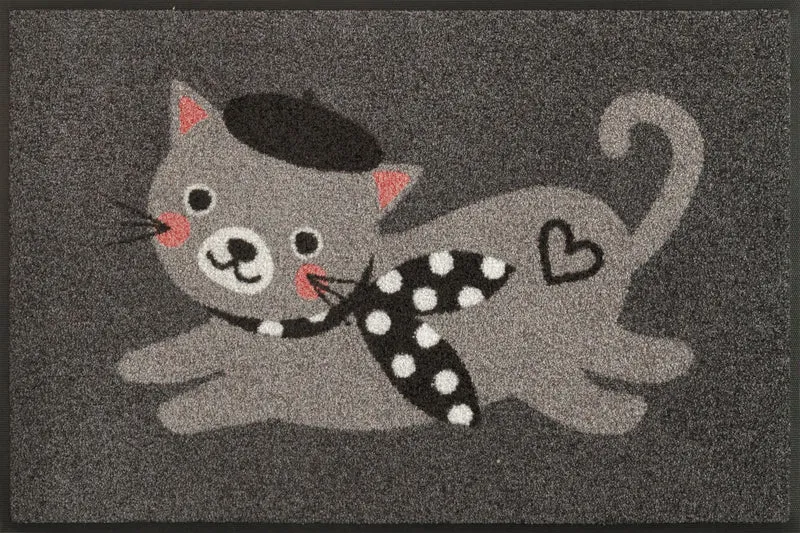 Fußmatte 50x75 Madame Minou rot