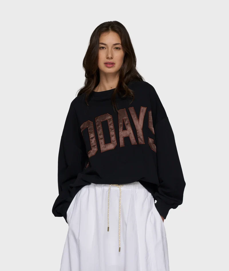 10 DAYS AMSTERDAM Sweater 10 Days Logo Black