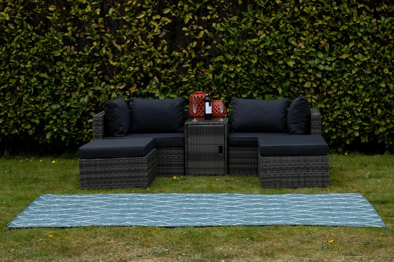 Teppich OUTDOOR CIATO Rechteckig Blaugrün verschiedene Größen