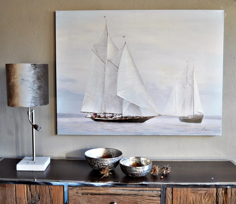 Leinwandbild "Segelschiff auf dem Meer" 90 x 120 cm