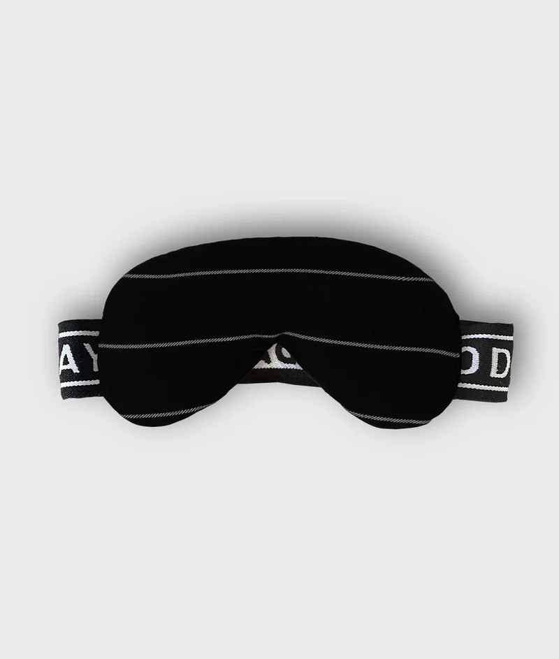 10DAYS AMSTERDAM Fleece Eye Mask Stripes Black