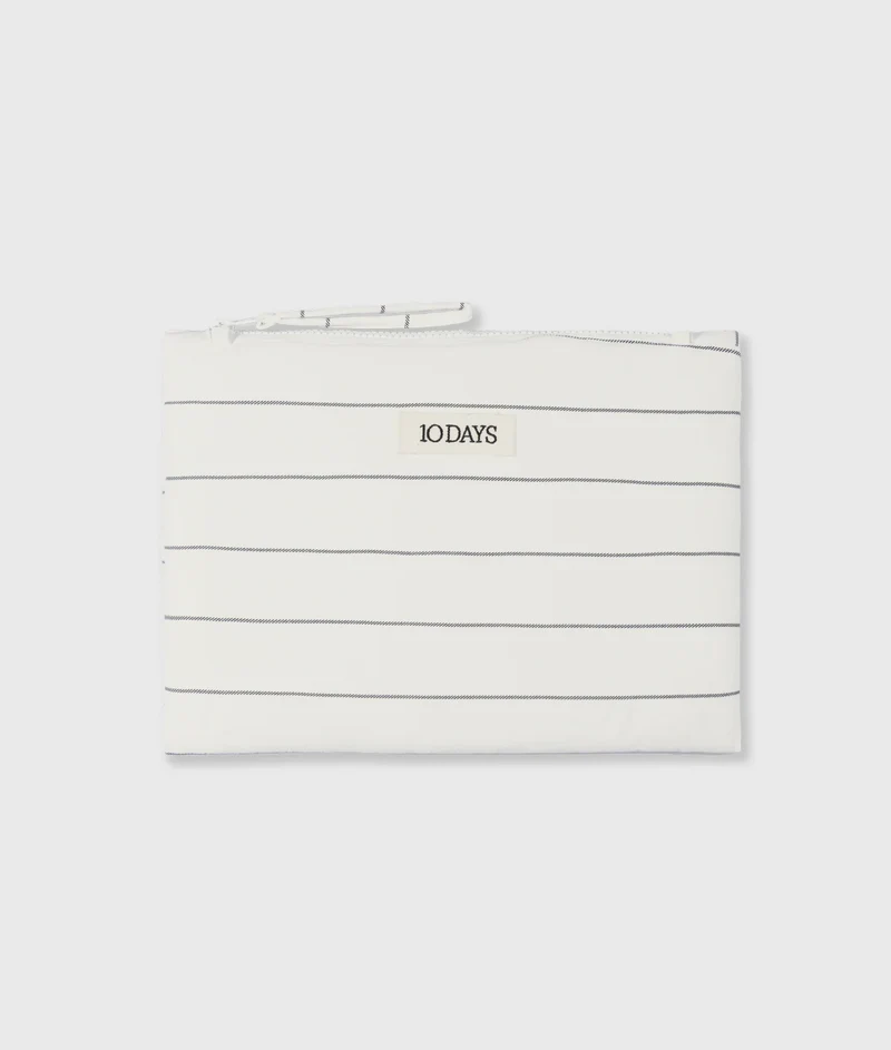 10DAYS AMSTERDAM First Class Clutch Medium Ecru