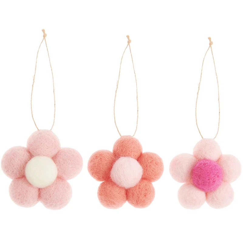 Hängende Blumen Ornament 3er Set