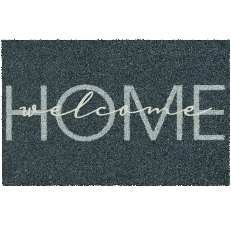 Fußmatte 45x70 Mat welcome home anthrazit