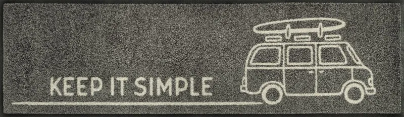 Läufer 35x120 Keep it Simple grey grau