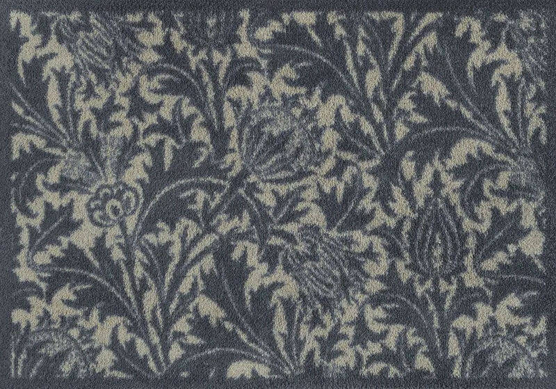 Fußmatte 60x85 Thistle Blue & Gold blau