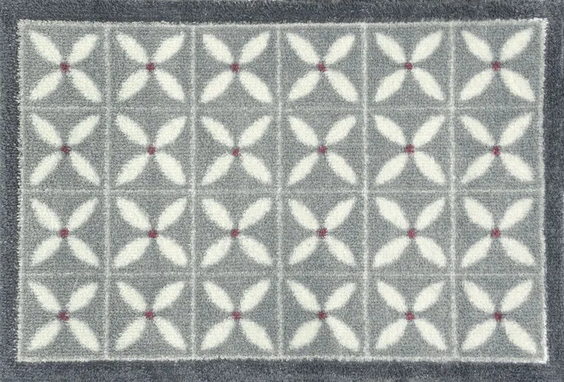 Fußmatte 40x60 Flower Fields Grey grau